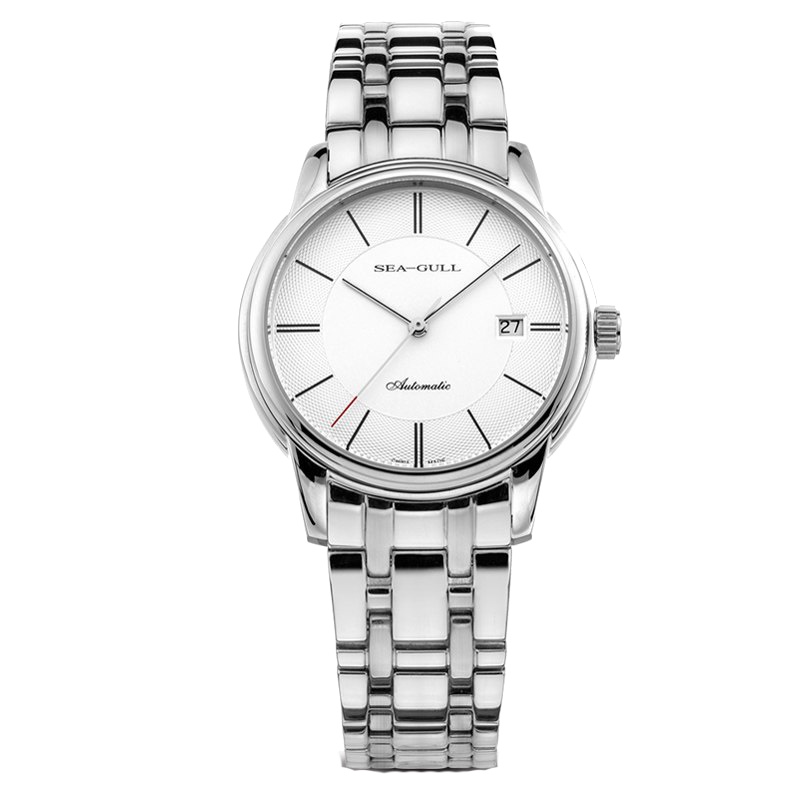 海鸥表(SEAGULL)简约休闲正装手表 女士 商务休闲 复古单历 自动机械表 女 D816.405L