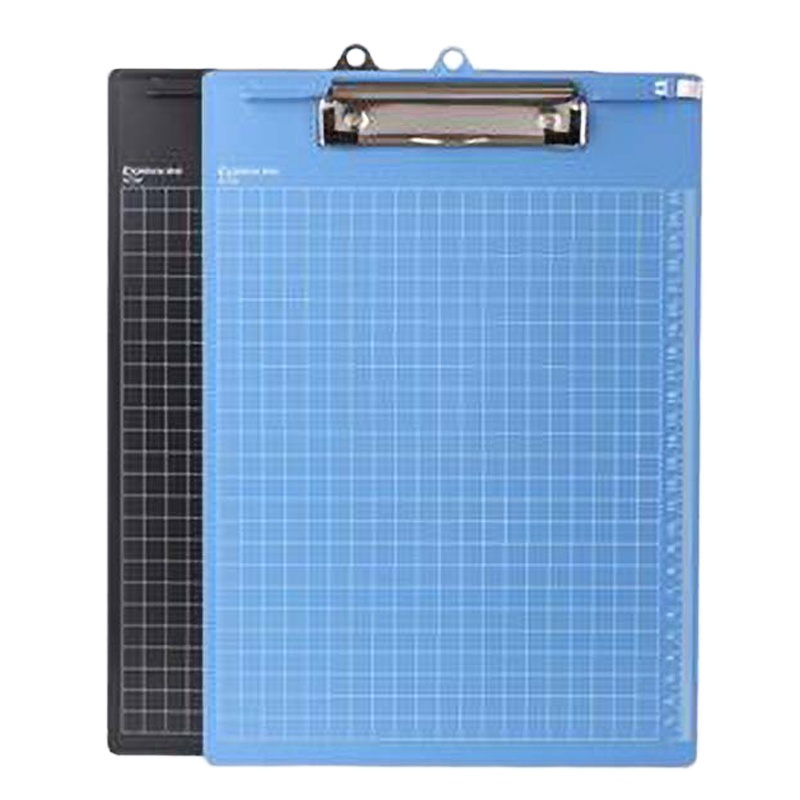 齐心 便携式竖式书写板夹 A724 A4 蓝色 单个装