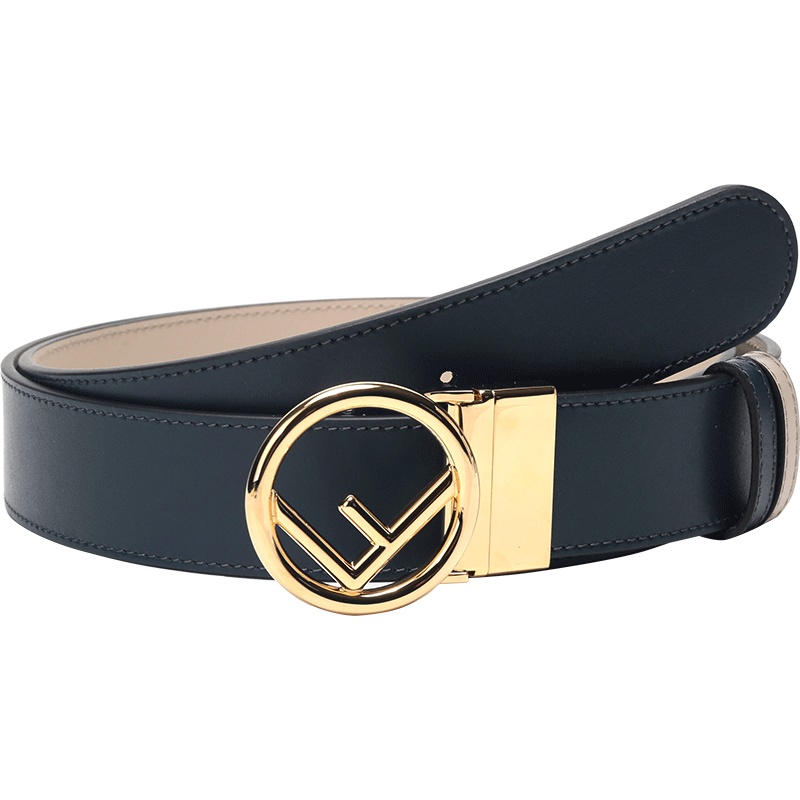 FENDI 女士牛皮板扣式双面皮带腰带 8C0584 A1KS