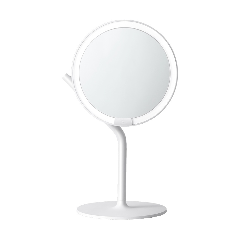 AMIRO化妆镜mini台式led灯桌面便携网红日光镜美妆发光带灯镜子