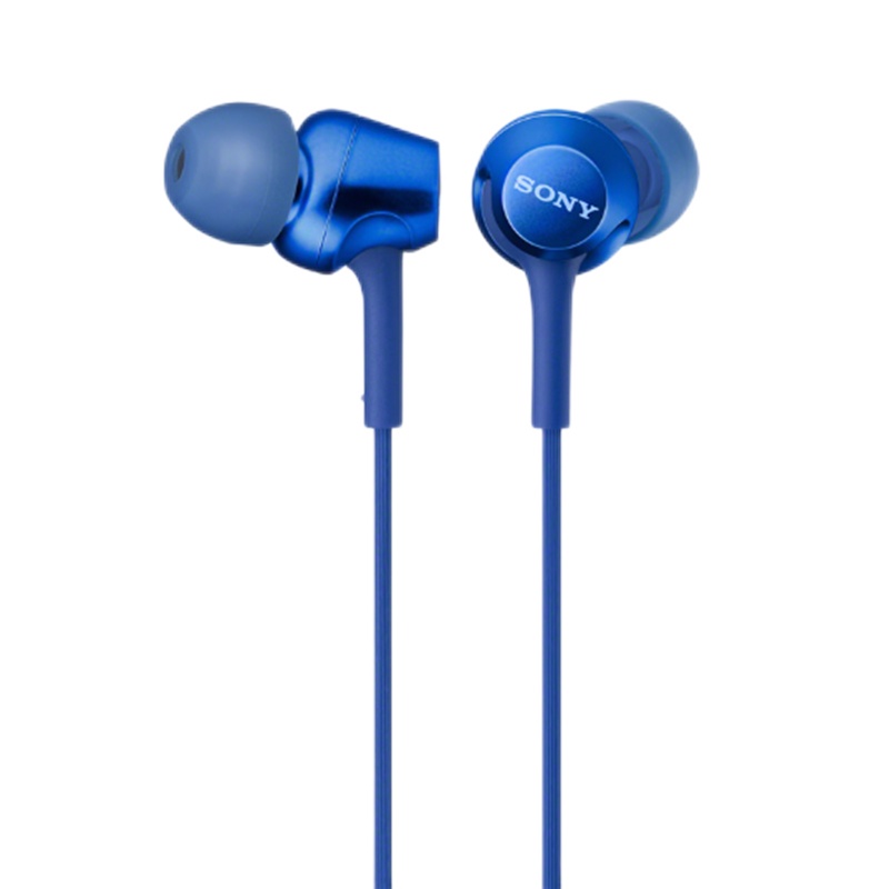索尼(SONY)MDR-EX255AP 入耳式立体声通话耳机 蓝色