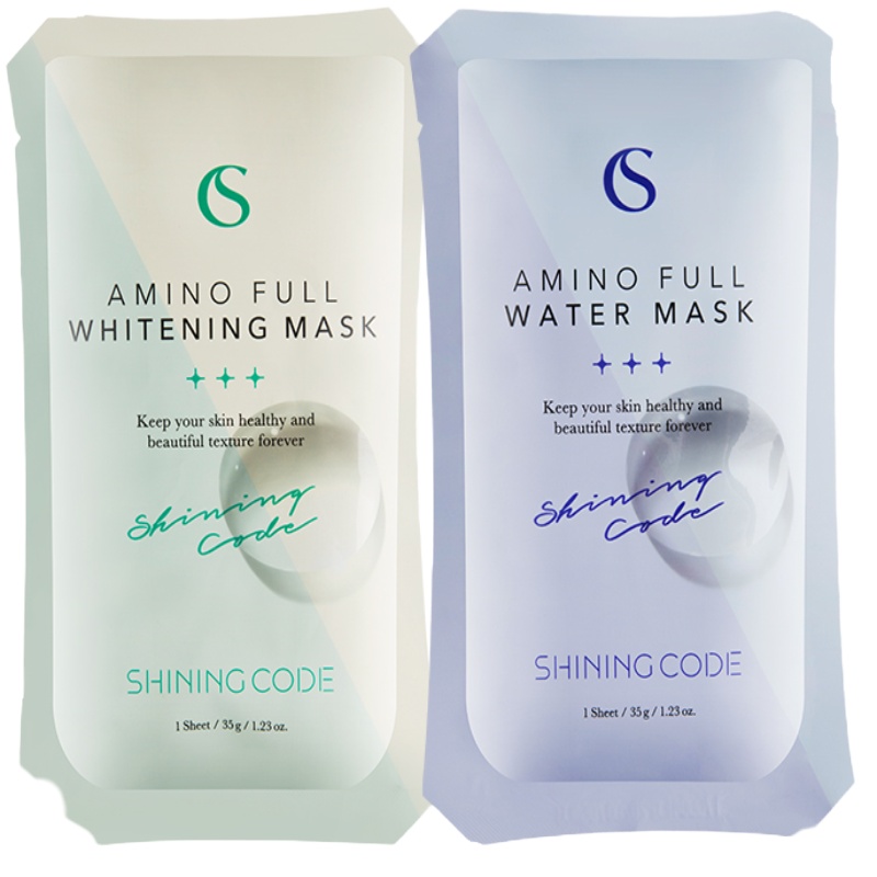 cplover琴儿 韩国shining code思凝蔻氨基酸镁白补水面膜贴10片