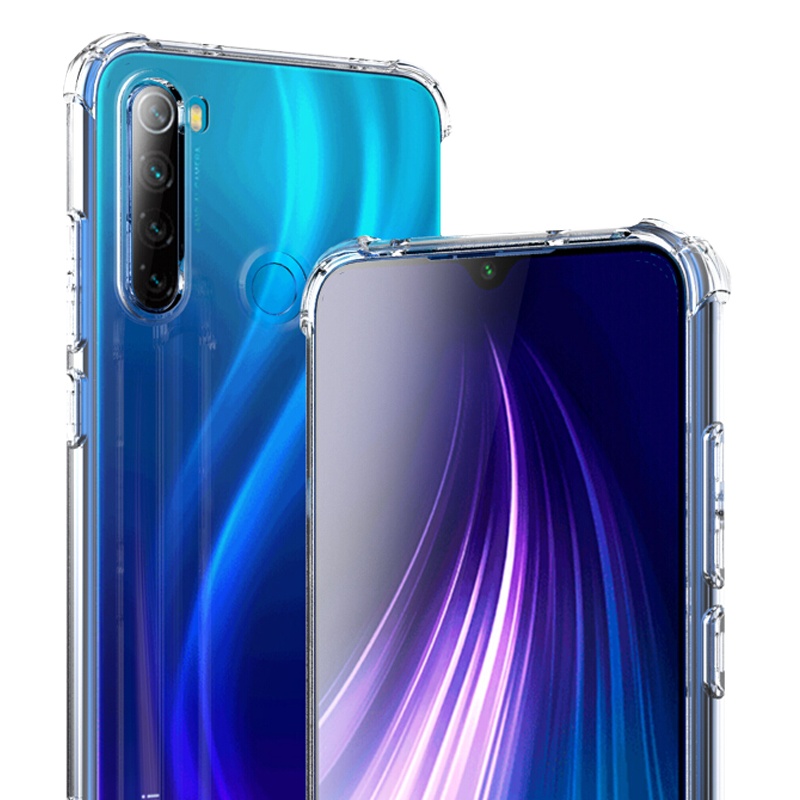 ESCASE 红米Redmi Note8手机壳小米保护套TPU全包气囊防摔壳男女通用带吊绳孔ES-iP9系列 升级版透白