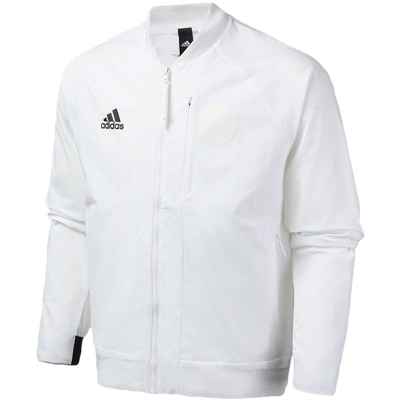 阿迪达斯男服外套夹克飞行领休闲运动服EH3825