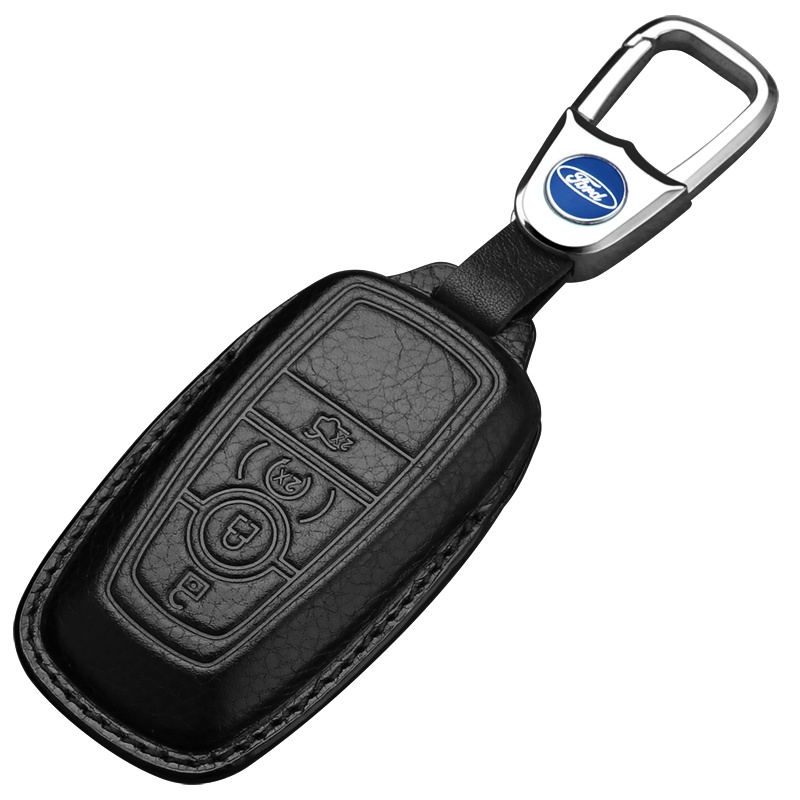 林肯钥匙包MKZ领航员钥匙套航海家/MKC/真皮钥匙套大陆/MKX钥匙扣男士汽车遥控扣内饰改装传枫