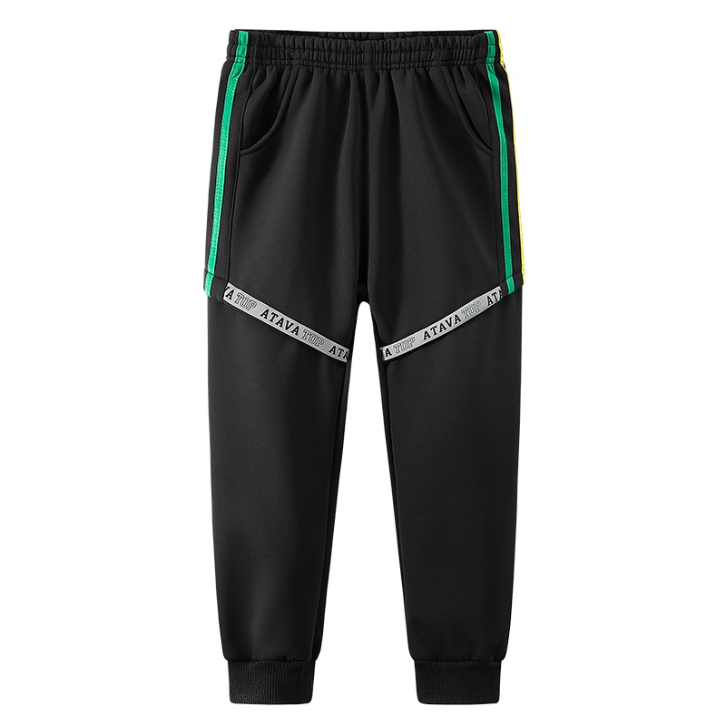 [直营]木林森(MULINSEN)男童加绒裤子儿童棉裤冬季运动裤中大童冬装新款