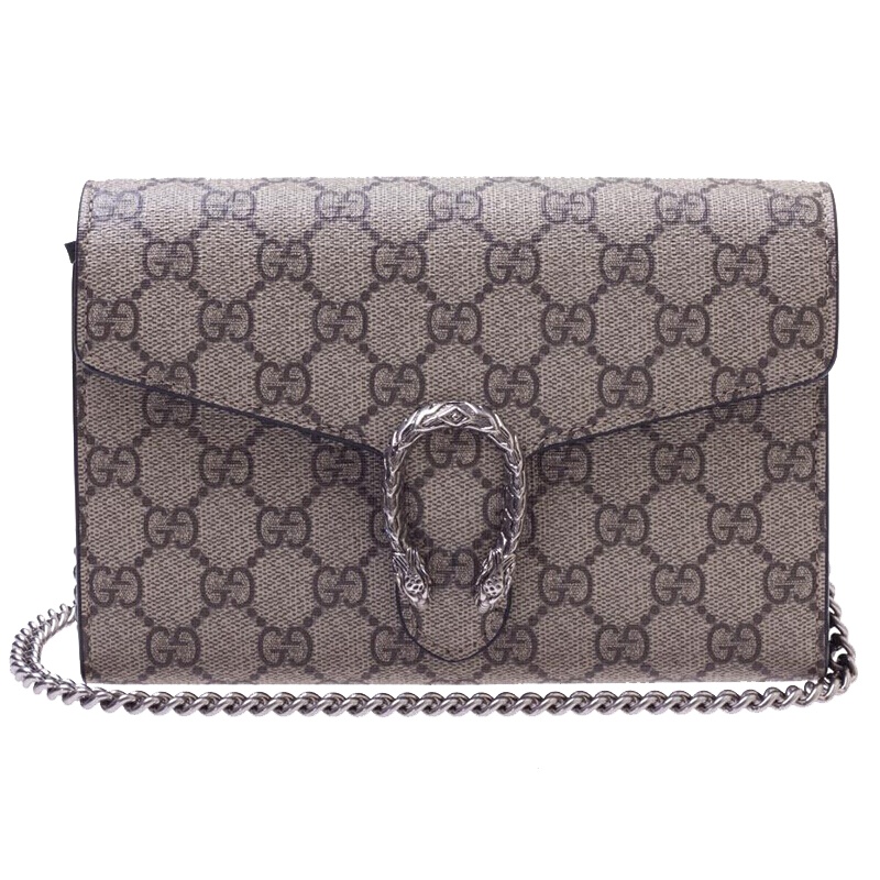 【海外直邮】GUCCI 古驰女包Dionysus系列乌木色女士迷你单肩斜挎包401231 KHNSN 9769