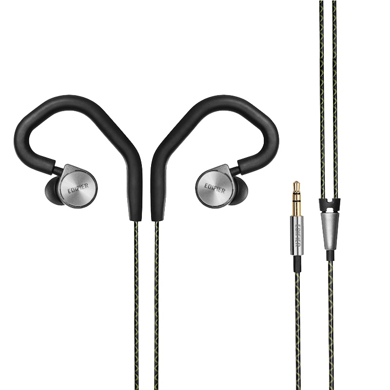 Edifier/漫步者 H297旗舰有线耳机入耳式通用手机音乐HIFI重低音3.5mm插孔有线 深铁灰