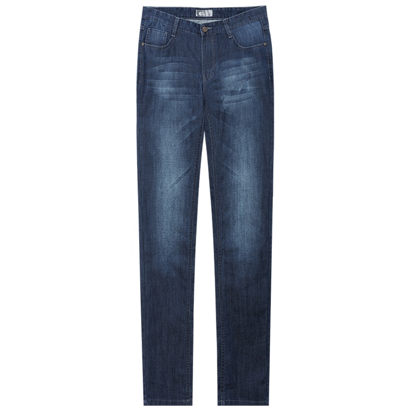 HODO红豆男装夏季薄款男士牛仔裤休闲水洗猫须工艺YKK金属拉链舒适牛仔长裤男