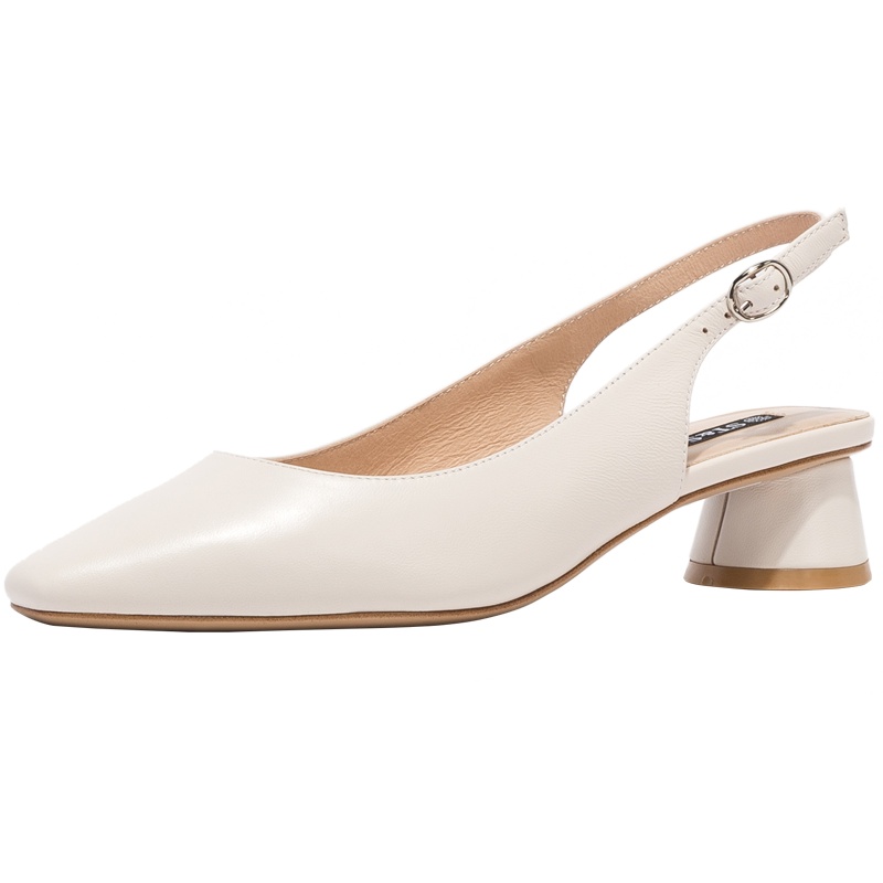 St&Sat/星期六 春季优雅低跟粗跟后空时装凉鞋女SS01114014