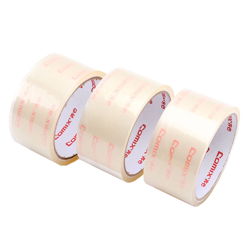 齐心(comix)JF4503-6封箱胶带6卷 45*30(27.4米)透明包装胶带 透明胶带 封箱胶带