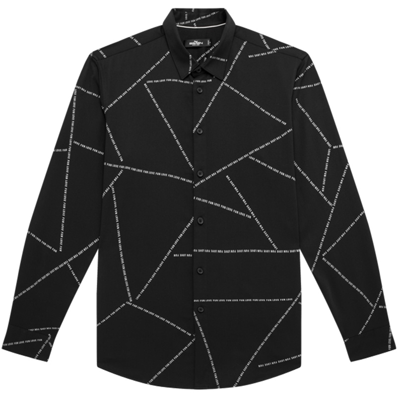 柒牌SEVEN男装衬衫2020男士时尚潮流翻领长袖衬衫百搭格子