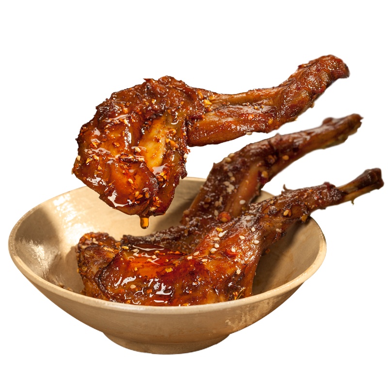 冷吃兔腿两只装香辣兔腿兔肉麻辣兔腿特产零食兔腿肉 两只装