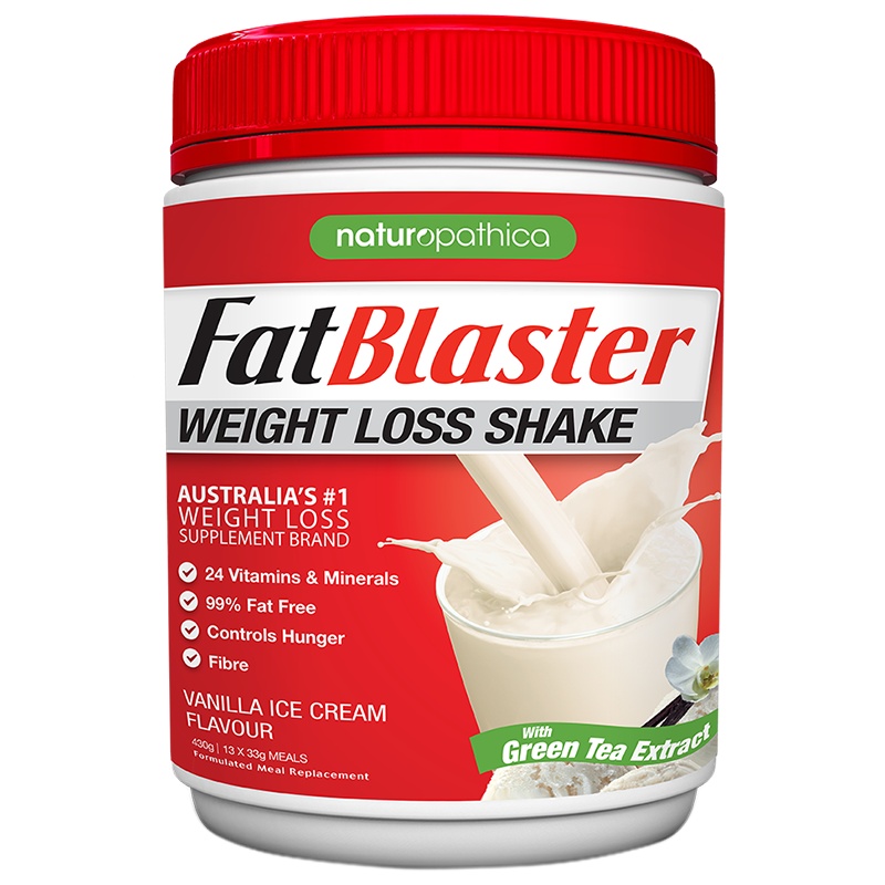 [代餐减肥]FatBlaster 极塑 香草味甩脂奶昔 430克/罐(30%减糖) 膳食营养补充剂