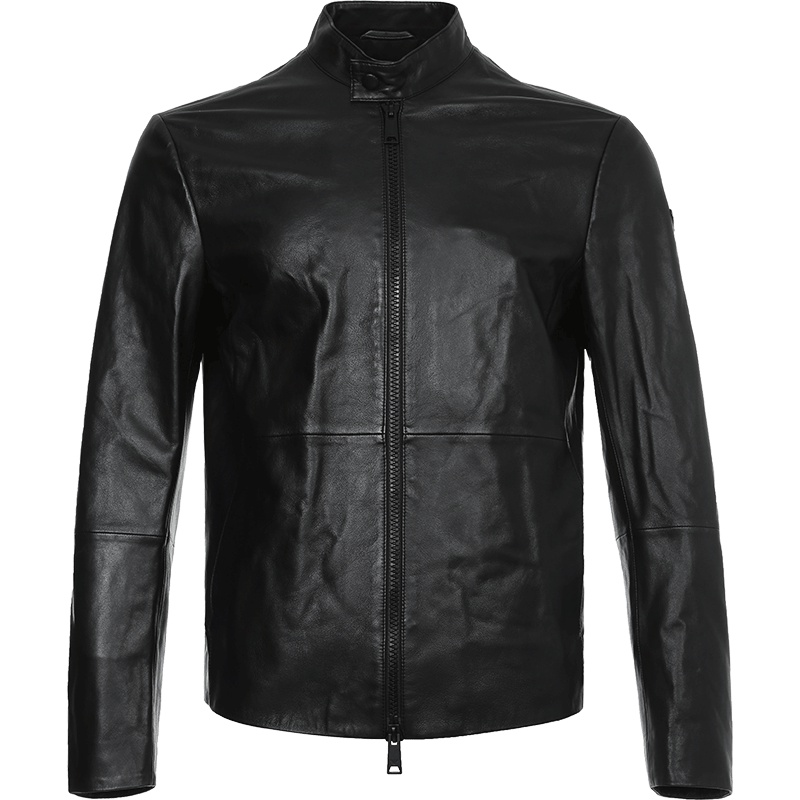 EMPORIO ARMANI 阿玛尼 男士羊皮革皮衣夹克外套 01B50P 01P50