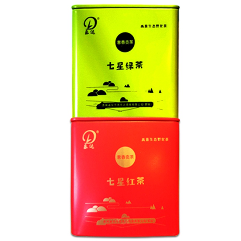 【红茶绿茶自行备注】乐达 奢香贡茶2020年新茶叶明前高山七星绿茶50g*1罐装