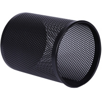 得力 笔筒办公文具 学生圆形金属网格笔插 创意收纳摆件 办公用品 909金属板片圆款