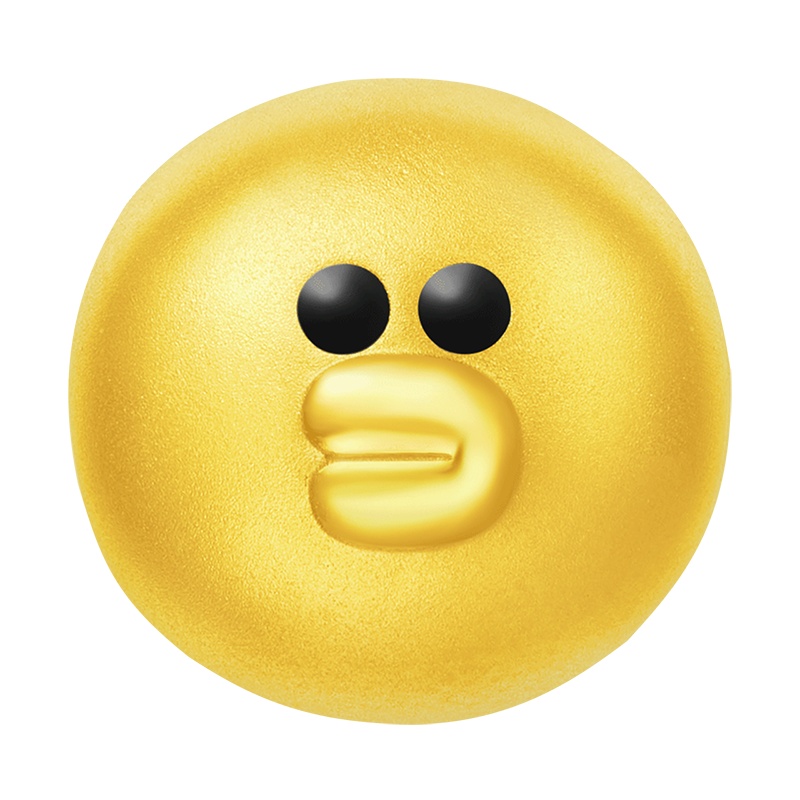 周大福金吊坠LINEFRIENDS莎莉足金转运珠金吊坠定价R21427