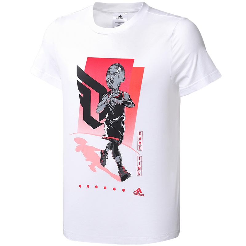 【自营】阿迪达斯男服短袖T恤DAME GU TEE利拉德休闲运动服FM4774