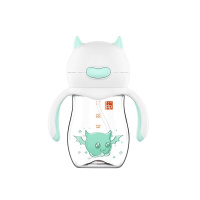 gb好孩子 天使饿魔系列 TRITAN材质 吸管训练杯 带握把带重力球 240ml 粉色 适合9个月以上宝宝