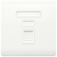 施耐德电气（Schneider Electric）开关插座 电脑插座 网络网线 墙壁弱电面板 丰尚 白色