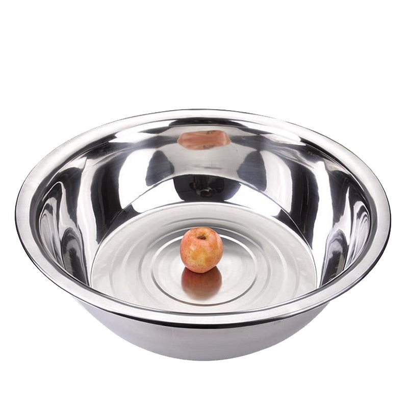 规格[直径26cm ]不锈钢斗盆脚盆加厚 26cm 加深洗脸盆多用面