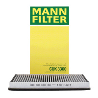 曼牌(MANN)活性炭空调滤CUK3360适配保时捷Boxster(987)/卡曼(987)/911(996/997)