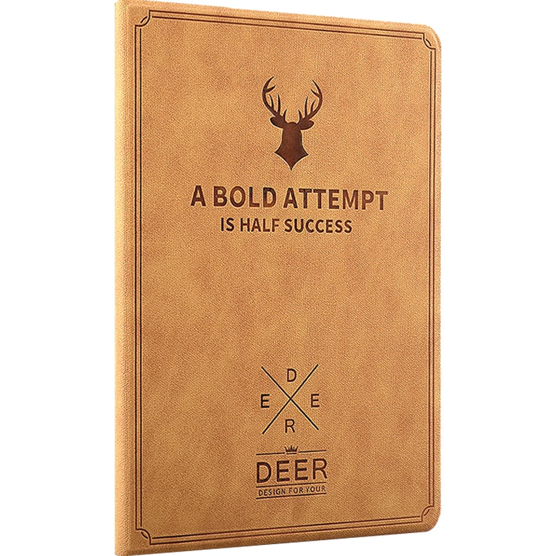 魅爱琳 华为M6 8.4英寸/10.8保护套 商务复古麋鹿保护壳 英伦皮套平板配件外壳 防摔轻薄翻盖智能休眠支架