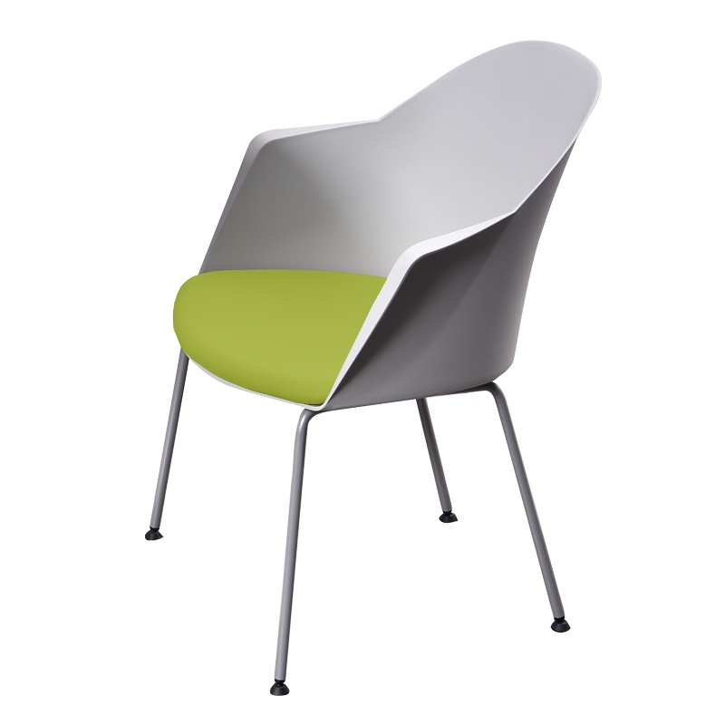 永格北欧椅子靠背凳子塑料餐椅成人现代简约懒人创意休闲洽谈椅家用餐厅桌椅