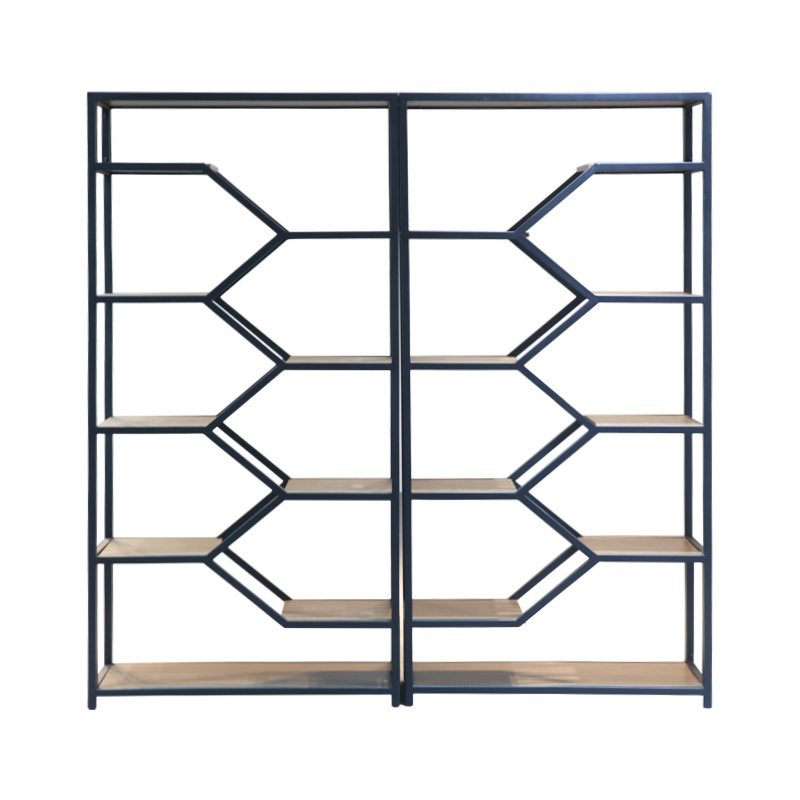 HiBoss简约现代中式博古架展示架书架陈列架置物架