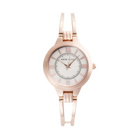 安妮克莱因（ANNE KLEIN）摩登复古系列时尚休闲个性镂空手镯石英女表AK/V1440RMRG