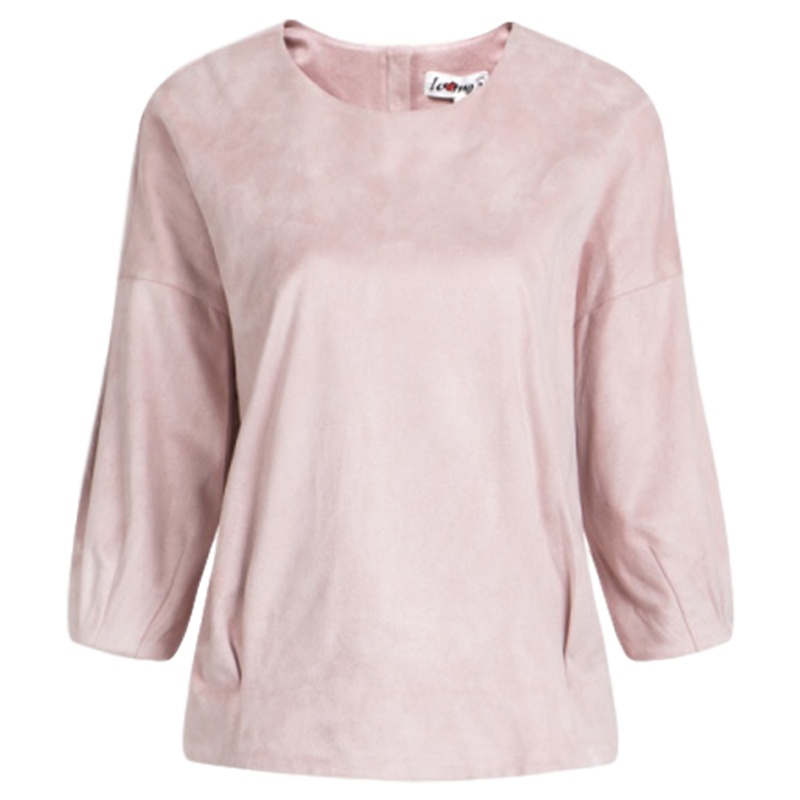 【福利款】拉夏贝尔7m莫丽菲尔2016秋新款休闲泡泡袖短款卫衣女70006607