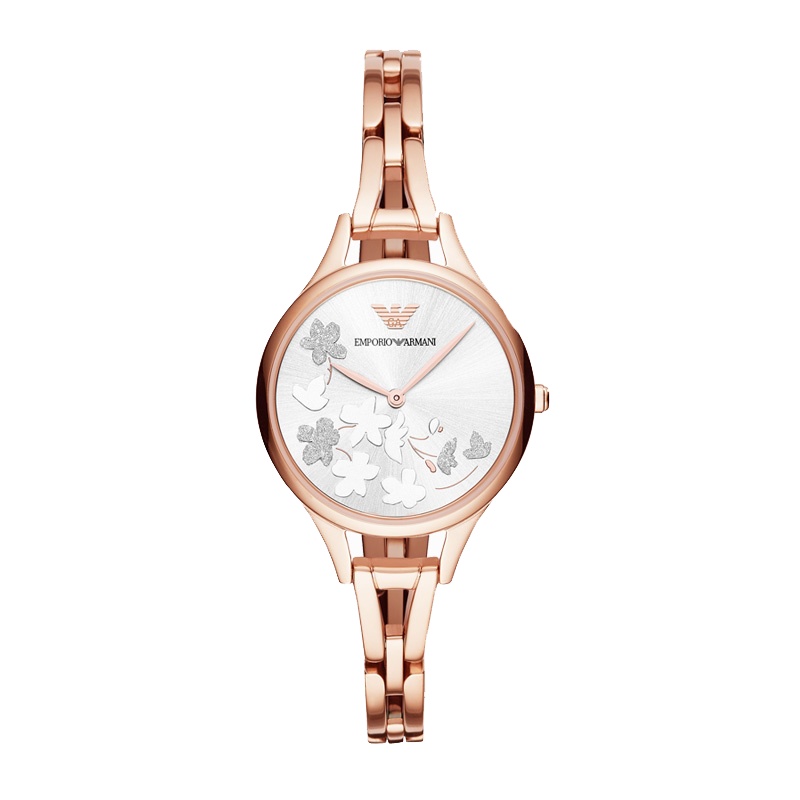 阿玛尼（Emporio Armani) 手表商务时尚精美浪漫樱花系列 石英表 女腕表 AR11108