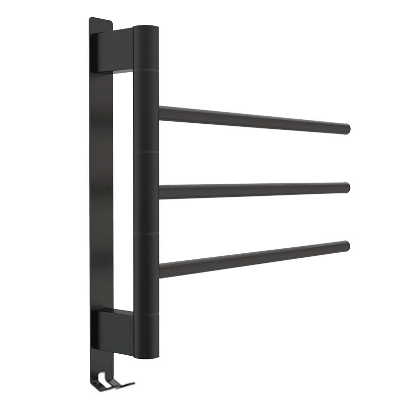 卡迪欧(KADIYO)L05旋转电热毛巾架家用 免打孔304不锈钢浴巾杆置物架烘干架子