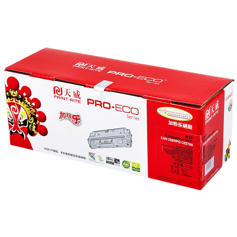天威(PRINT-RITE)适用于CANON-CRG328/CE278A-黑加粉乐硒鼓带芯片 HB