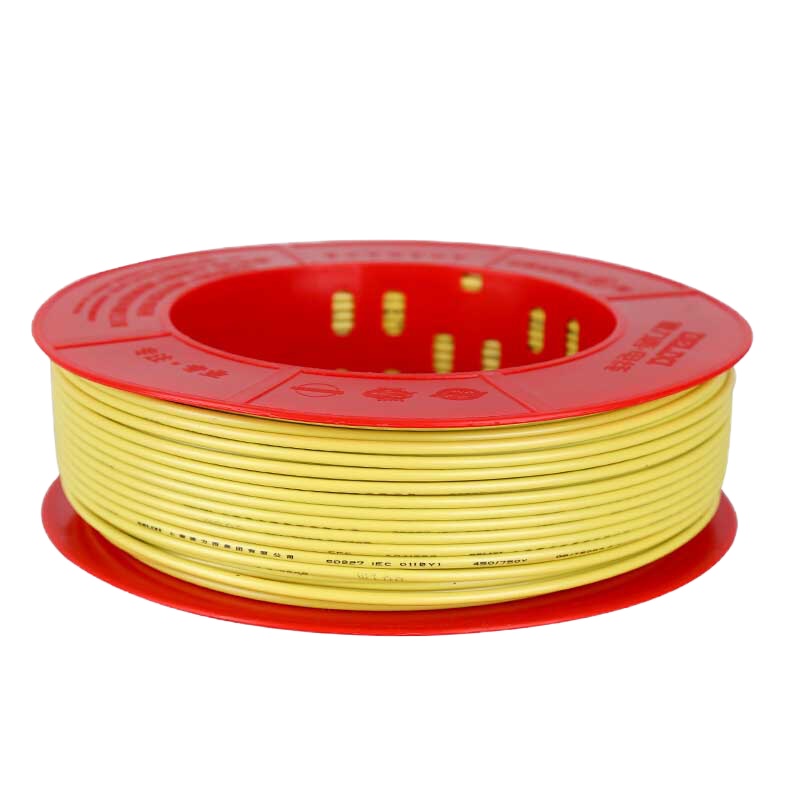 德力西(DELIXI)BV2.5平方 铜芯电源线（黄色）100米