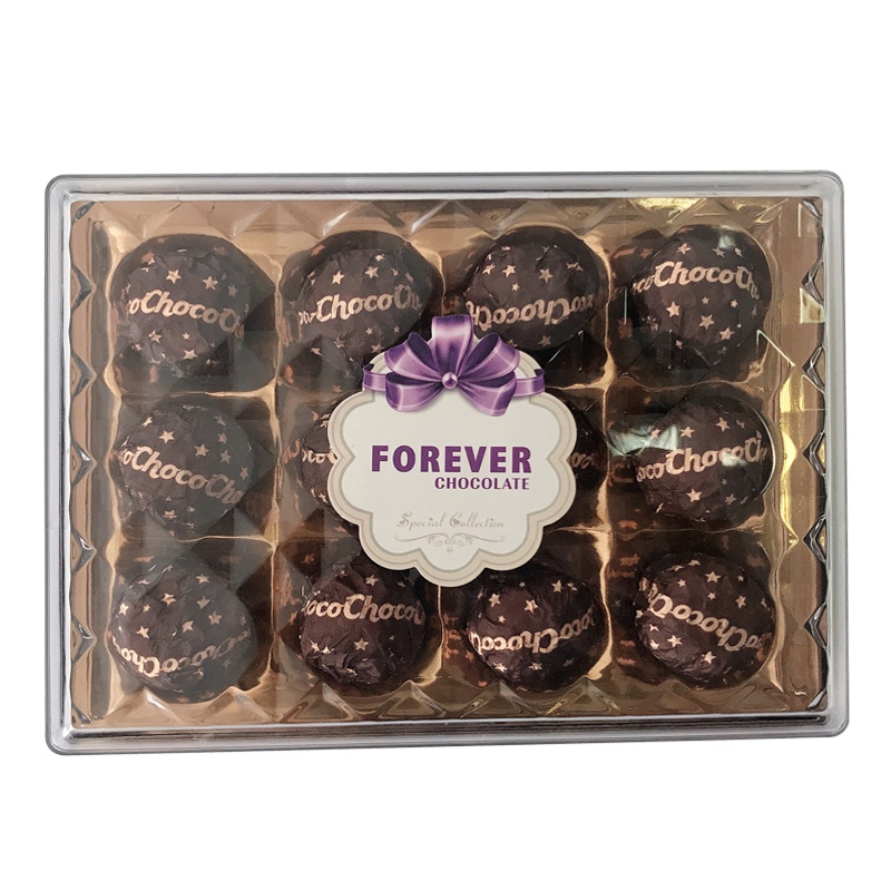 脆米威化夹心牛奶巧克力 12粒钻石方盒 150克 FOREVER CHOCOLATE海洋之心