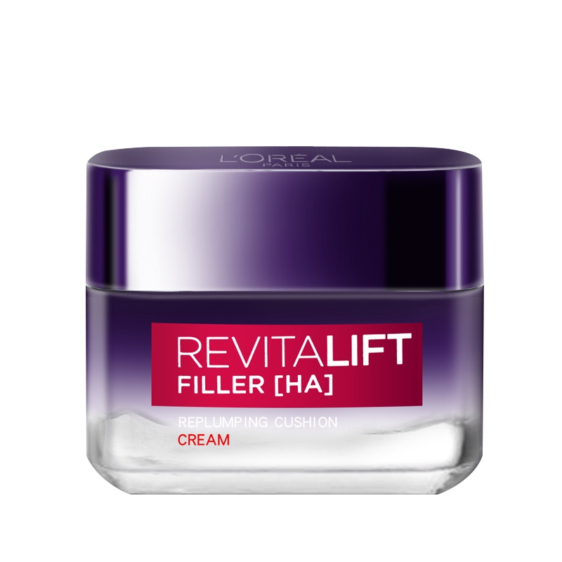 欧莱雅复颜玻尿酸水光充盈导入精华面霜15g 太空霜-一只装