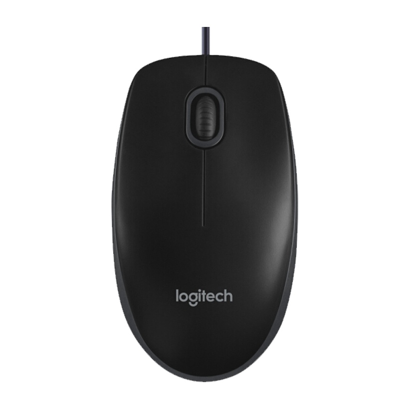 罗技(Logitech) B100全尺寸有线鼠标 家用商务轻音办公笔记本便携鼠标易安装人体工学设计