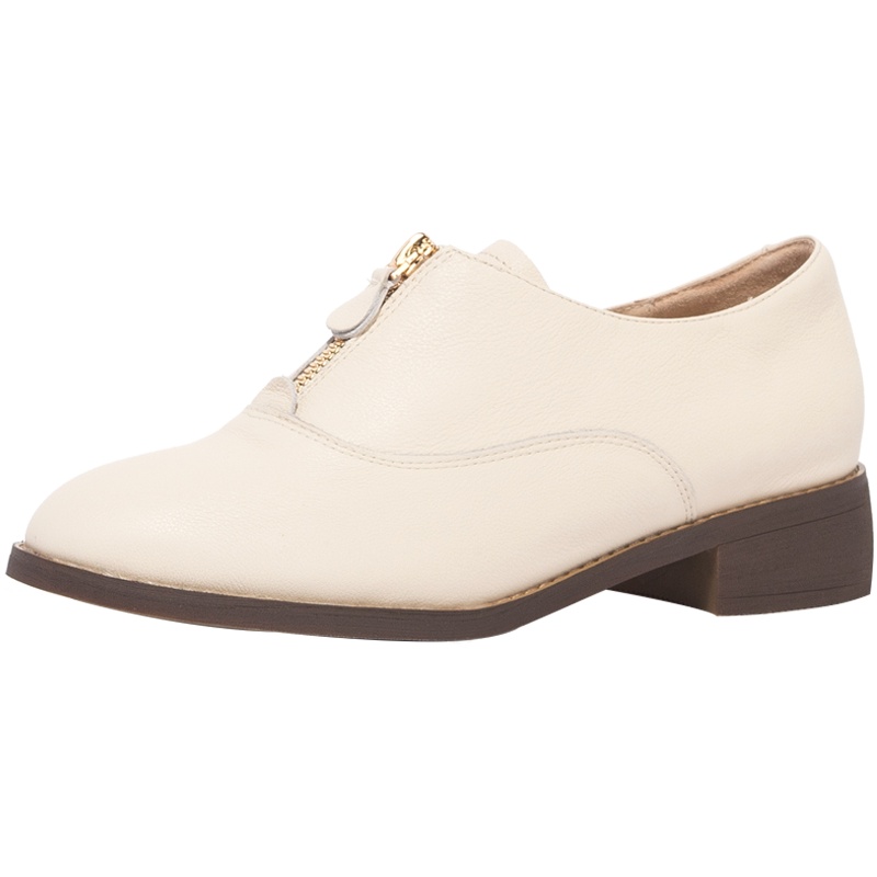 星期六(ST&SAT)旗下休闲圆头中跟拉链皮鞋女鞋SF03112052