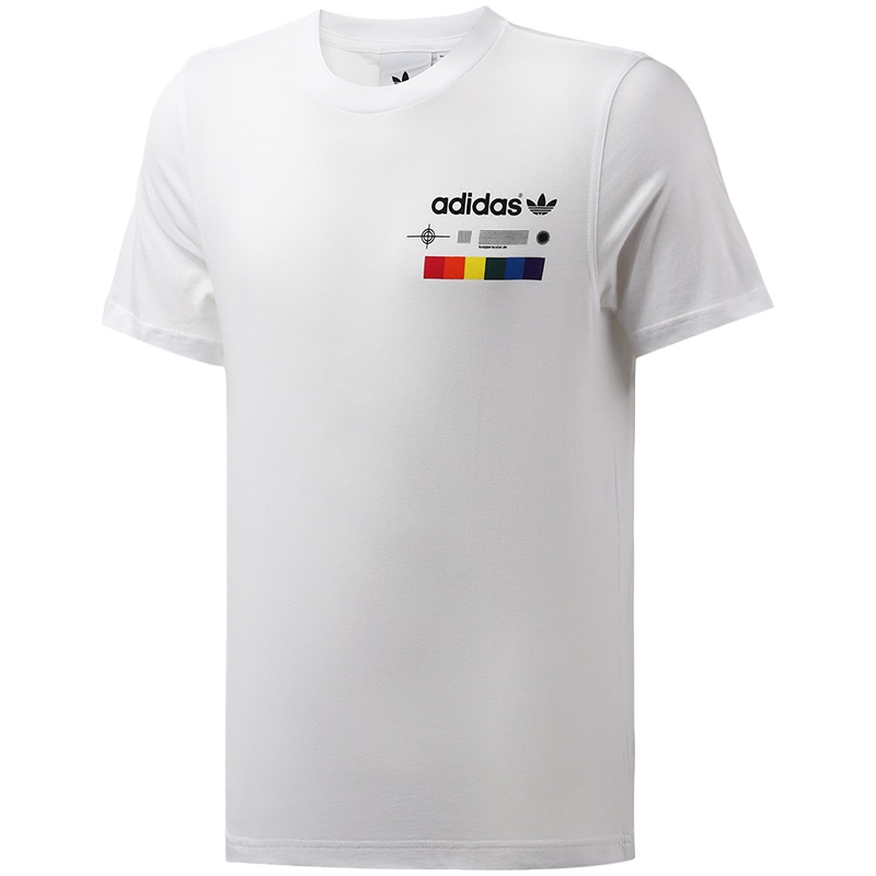 adidas阿迪达斯三叶草男装运动服彩色印花短袖T恤EI6215