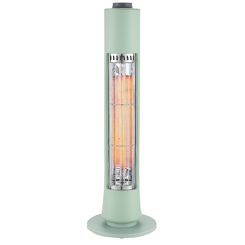 星钻(XINGZUAN)取暖器 远红外发热 支持倾倒断电 广角摇头 温控功能 落地电暖器电暖NRE绿色 400W