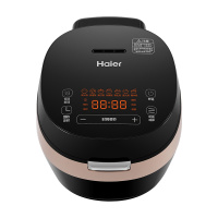 Haier/海尔电饭煲HRC-FS16T41 家用小型1.6L玲珑煲智能防溢保护 宿舍食品级不沾迷你电饭锅 黑色
