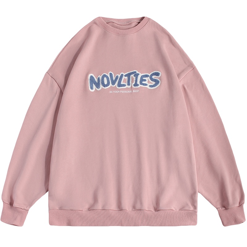 [直营]木林森(MULINSEN)主推款秋季字母毛巾绣男女同款情侣卫衣男户外休闲衣