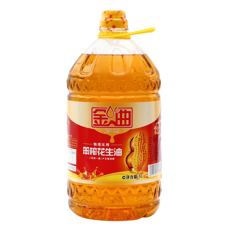 金曲 农家自榨花生油5L 纯食用油