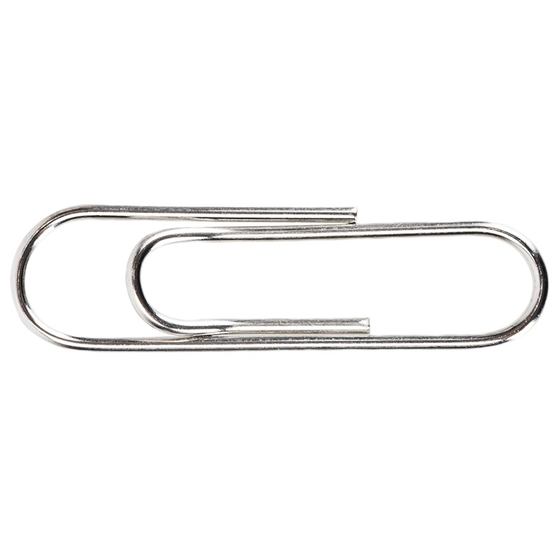 得力 29mm镀镍回形针 3#金属曲别针 200枚/筒 办公用品 0037 五盒装