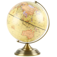 晨光文具20cm仿古地球仪 金属固定架 教学研究办公桌面摆件 单个装ASD99846