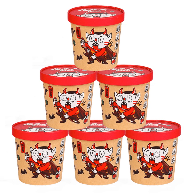 食族人酸辣粉130g*6 网红吃嗨麻辣重庆风味红薯粉条粉丝速食