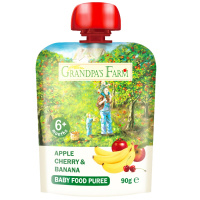 爷爷的农场 苹果樱桃香蕉泥 90g