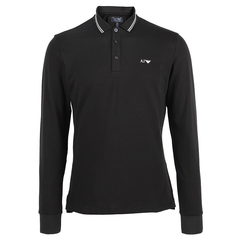 ARMANI 阿玛尼 男士时尚休闲翻领长袖POLO衫 8N6F366JPTZ1200